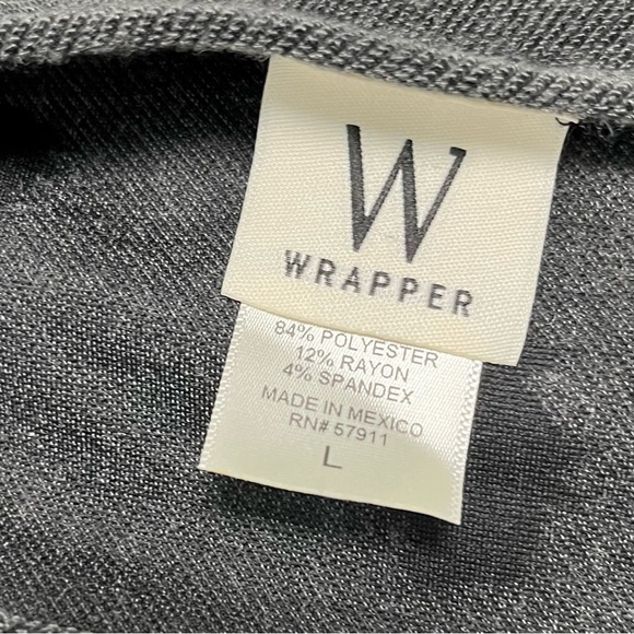 Wrapper London Gray Cold Shoulder Distressed Jersey Dress - Picture 5 of 7